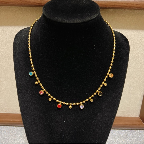 Stainless steel rainbows 🌈 stones necklace - Picture 7 of 10